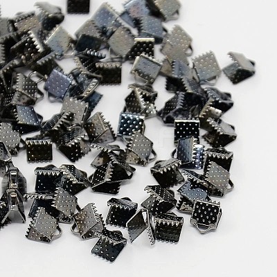 Iron Ribbon Crimp Ends E004Y-B-01-1