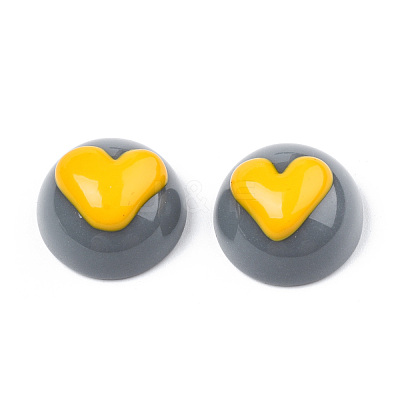 Opaque Resin Enamel Cabochons CRES-N031-014-1