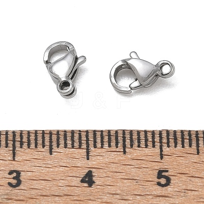 304 Stainless Steel Lobster Claw Clasps SA-CBAF1D5-25P-F-1
