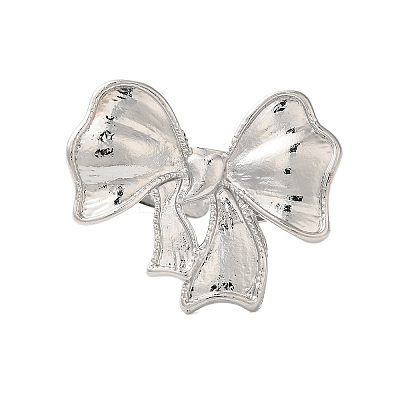 Bowknot Alloy Open Cuff Rings LS-RJEW-U006-05P-1