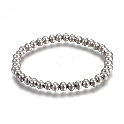 Tarnish Resistant 201 Stainless Steel Stretch Bracelets BJEW-F363-01P-1