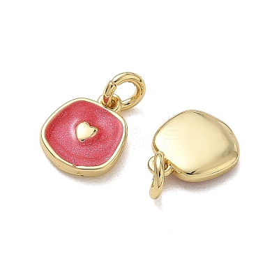 Brass Enamel Pendants KK-CBA5585-08G-1