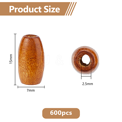 600Pcs Natural Wood Beads WOOD-DC0001-31-1