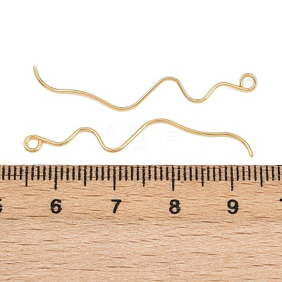 Brass Earring Findings KK-A274-17A-G-1