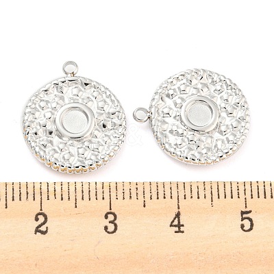 Non-Tarnish 304 Stainless Steel Pendant Cabochon Settings STAS-P333-02P-1
