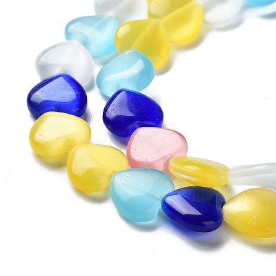 Cat Eye Glass Bead Strands CE-R010-11-1