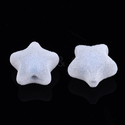 Flocky Acrylic Beads X-MACR-S275-25B-01-1