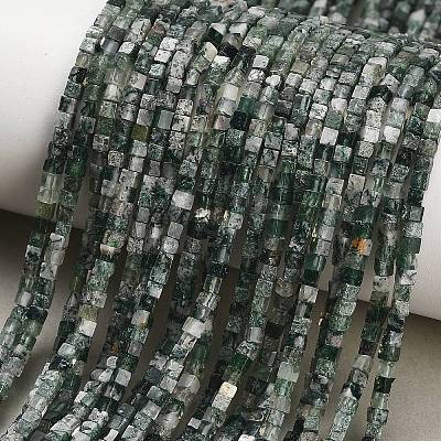 Natural Moss Agate Beads Strands GG-CBA2498-A04-01-1