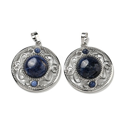 Natural Sodalite Pendants G-Q158-03R-1