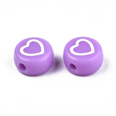 Opaque Mixed Color Acrylic Beads MACR-T038-11-1
