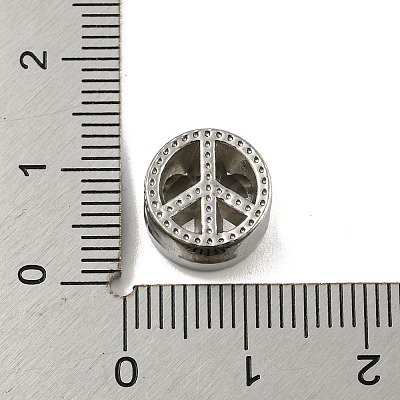 Tarnish Resistant 304 Stainless Steel Beads Rhinestone Settings STAS-A091-07P-1