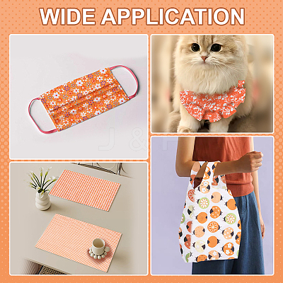Cotton Fabric DIY-WH0504-869B-1
