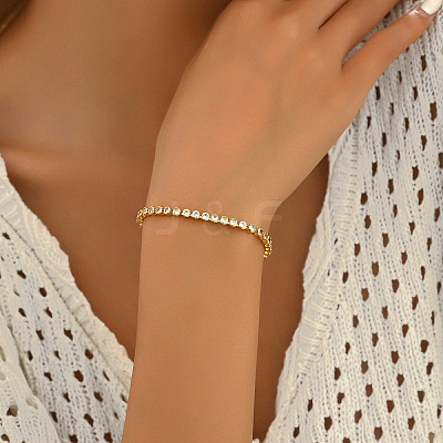 Minimalist Brass Pave Cubic Zirconia Tennis Bracelets for Women YE4484-1-1