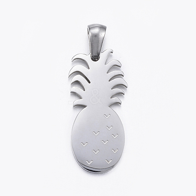 Tarnish Resistant 304 Stainless Steel Pendants STAS-H355-02P-1