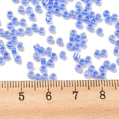 Electroplate Transparent Glass Seed Beads SEED-S042-16A-06-1