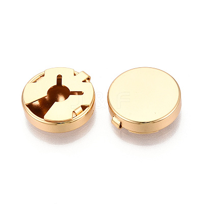 Brass Cufflinks KK-T074-63G-02-NR-1