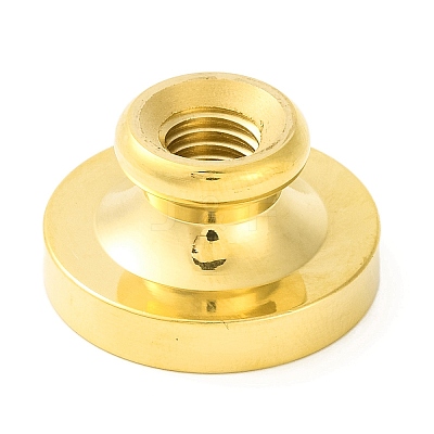 Golden Tone Round Wax Seal Brass Stamp Heads AJEW-Z034-01G-05-1