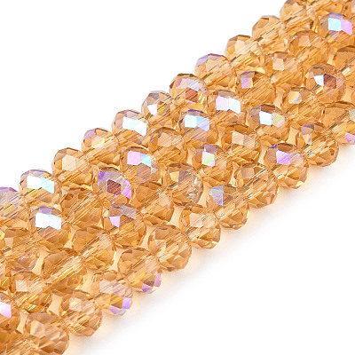 Electroplate Glass Beads Strands LS-EGLA-A044-T6mm-L23-1
