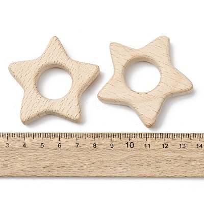 Natural Beech Wood Linking Rings WOOD-I017-03-1