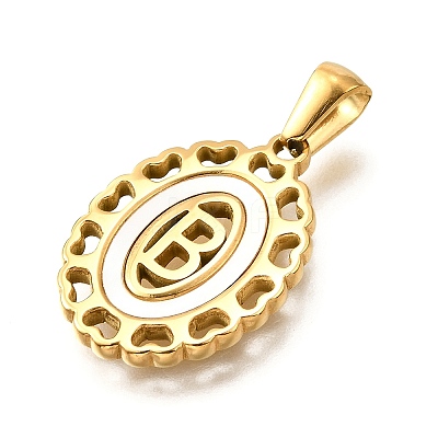 Golden 304 Stainless Steel Pendants STAS-K300-02G-B-1
