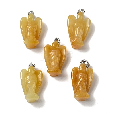 Natural Topaz Jade Pendants G-C095-03P-07-1