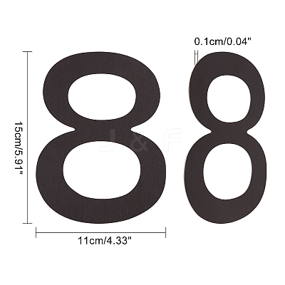 Stainless Steel Home Address Number DJEW-WH0010-06EB-1