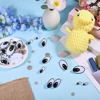 Plastic/Resin Craft Doll Eyes DIY-GL0005-64A-1
