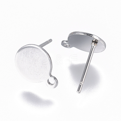 Non-Tarnish 304 Stainless Steel Ear Stud Components STAS-F227-19A-P-1