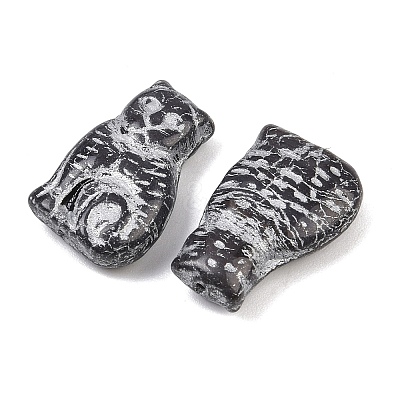 Czech Pressed Glass Beads GLAA-I061-02B-1