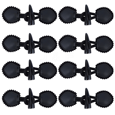 8 Pairs Resin Buttons BUTT-CL0001-08-1