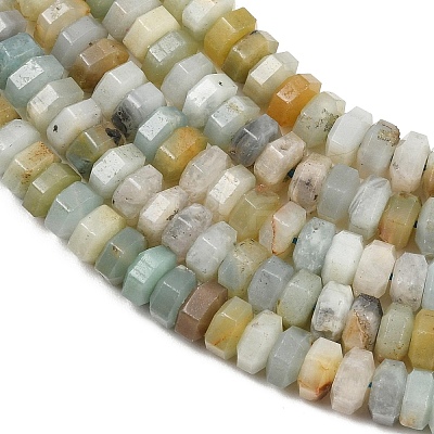 Natural Flower Amazonite Beads Strands LS-G-G317-A30-3X6MM-1