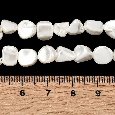 Electroplated Shell Pearl Beads Strands BSHE-B008-06C-1