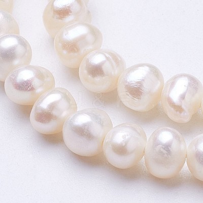 Natural Cultured Freshwater Pearl Beads Strands PEAR-F004-02-01-1