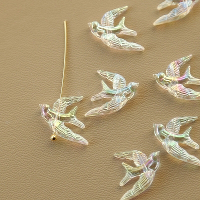 Acrylic Beads X-PW-WGE644D-01-1