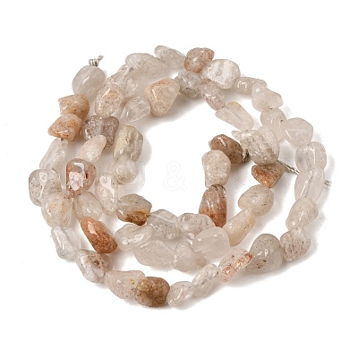 Natural Thousand Layer Phantom Quartz Layered Lodolite Quartz Thousand Layer Garden Quartz Beads Strands GG-CBAC13F-A04-01-1