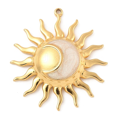 304 Stainless Steel Pendants STAS-F319-08G-02-1