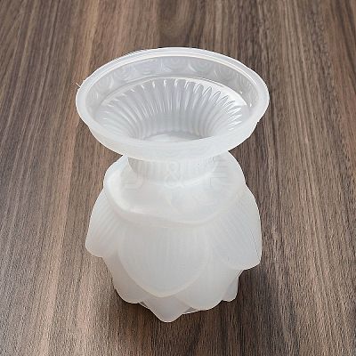 DIY Lotus Candlesticks Silicone Molds DIY-G113-11B-1