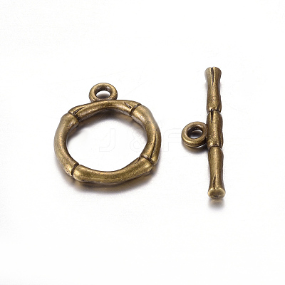 Alloy Toggle Clasps LS-PALLOY-EA9143Y-AB-RS-1