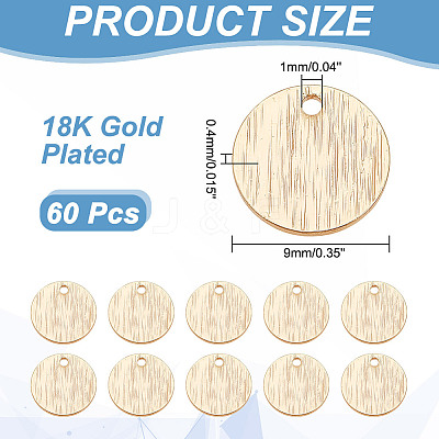 60Pcs Brass Charms KK-AR0003-47-1