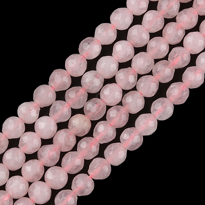 Natural Rose Quartz Beads Strands G-G0003-D01-1