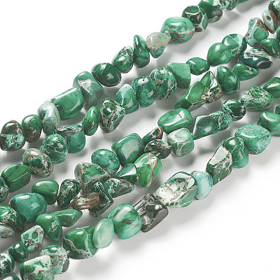 Natural Imperial Jasper Bead Strands G-P444-05E-1