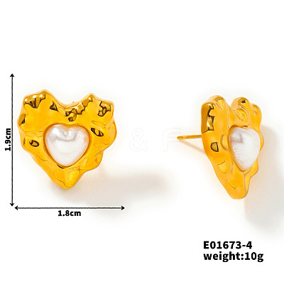 Fashionable 304 Stainless Steel Stud Earrings ZI8311-11-1