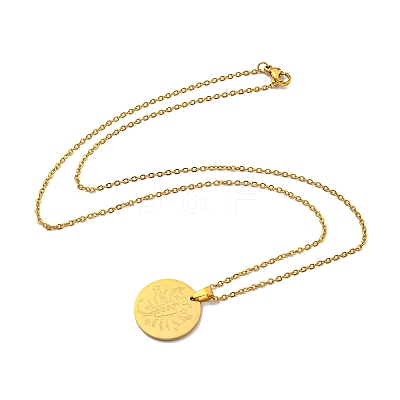Constellation Pendant Necklaces NJEW-S422-04G-08-1