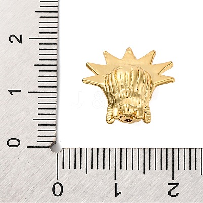 Rack Plating Brass with Cubic Zirconia Beads KK-S406-13G-1