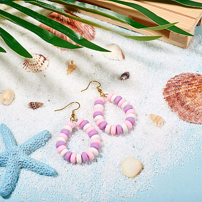 4 Strands 4 Style Handmade Polymer Clay Beads CLAY-CW0001-05-1