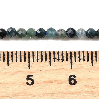 Natural Blue Tourmaline Beads Strands G-G259-D10-2mm-1