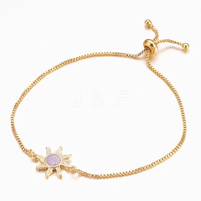 Adjustable Brass Bolo Bracelets BJEW-K204-06-G-1