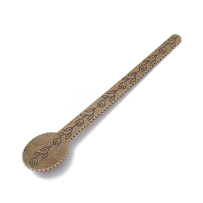 Tibetan Style Alloy Bookmark Rulers AJEW-JK00262-03-1