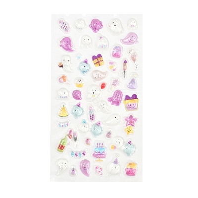 Epoxy Resin 3D Puffy Stickers DIY-G122-01F-1