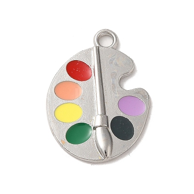 Graduation Season Alloy Enamel Pendants ENAM-R147-08G-G-1